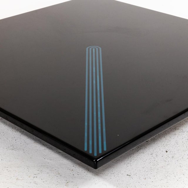 1970s Large Black Lacquered Coffee Table from Saporiti Italia, 1970s For Sale - Image 5 of 10