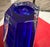 Glass Baccarat Crystal Neptune Cobalt Blue Vase 7.5in by Thomas Bastide New For Sale - Image 7 of 11