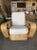 Restored Six-Strand Square Pretzel Rattan Lounge Chair With Ottoman For Sale - Image 12 of 13