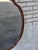 1930 Oval Walnut Hand Painted American Mirror. For Sale - Image 11 of 18
