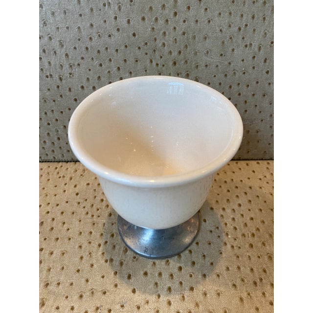 Vintage Labrazel Ceramic and Pewter Jar With Cover, Made in Italy For Sale In New York - Image 6 of 9