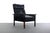 Rosewood and Vintage Black Leather Lounge Chair by Hans Olsen for CS Møbler For Sale - Image 9 of 9