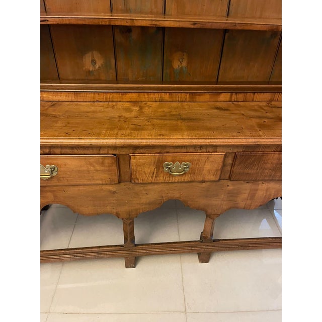 American George III Maple Wood Dresser and Rack, 1740s For Sale - Image 10 of 16