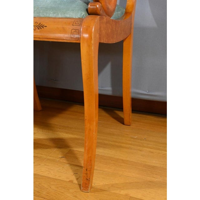 Set of Speckled Maple Armchairs, 1950s For Sale - Image 15 of 18