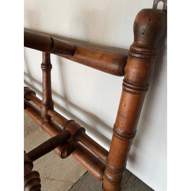 Antique Wooden Coat Rack, 1890s For Sale - Image 5 of 10