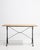 French Provincial Mid 20th Century Cast Iron Bistro Table With Oak Top For Sale - Image 3 of 12