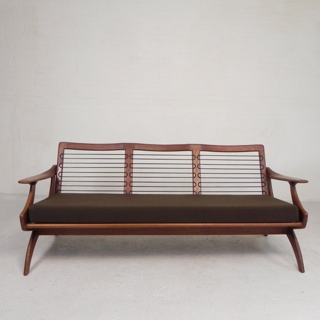 Teak Three-Seater Sofa from De Ster Geldermalsen, Gelderland, 1960s For Sale - Image 12 of 18