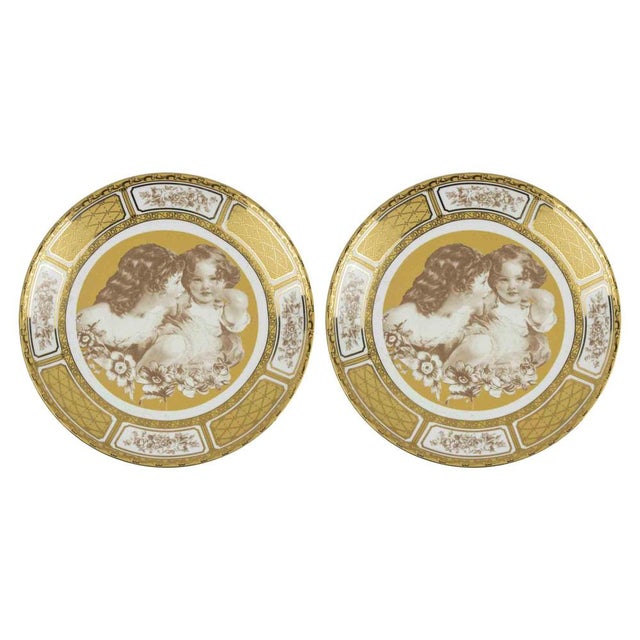 1950s Vintage Limoges Porcelain Dishes, Italy, 1950, Set of 2 For Sale - Image 5 of 5