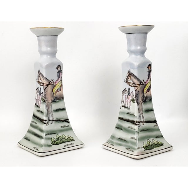 Gucci Candlestick Pair Equestrian For Sale - Image 4 of 9