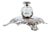 Silver Inkwell with Glass Tank For Sale
