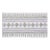 Sample - Schumacher Toula Hand Blocked Linen Tape in Lilac & Grey For Sale