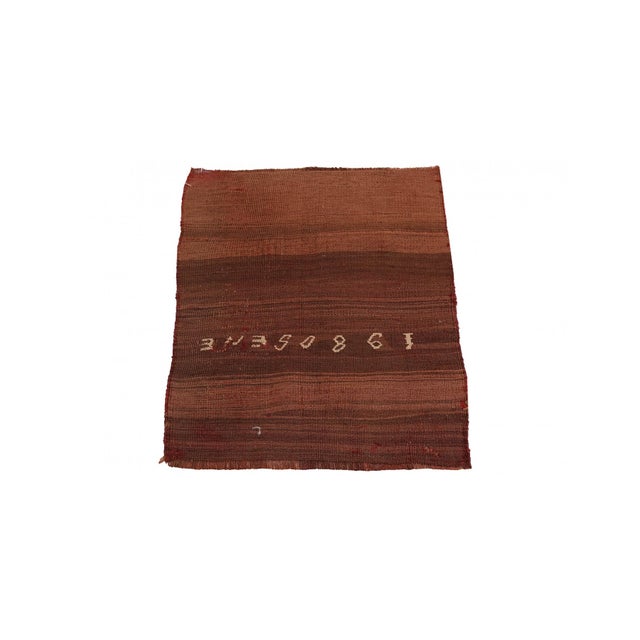 Handwoven vintage decorative mini wool rug from Kars region of Tukey. Approximatelly 45-55 years old. In very good...
