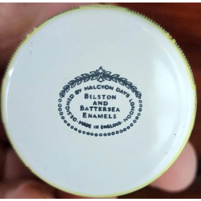 Bilston & Battersea English Fine Enamel Round Box W/Lid For Sale - Image 4 of 11
