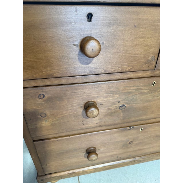 Antique Pine Two Over Two Drawers - Chest of Drawers From England For Sale - Image 15 of 18