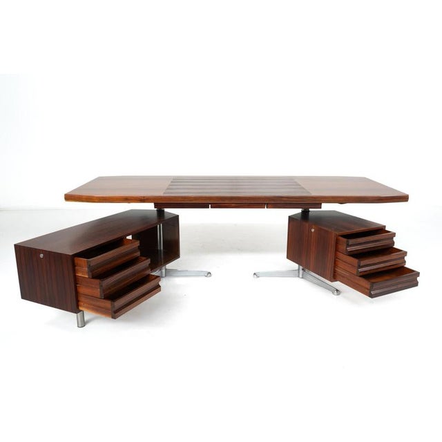 Executive Desk by Osvaldo Borsani for Tecno, Italy, 1960s For Sale - Image 11 of 15