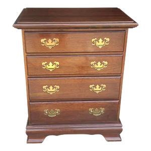 20th Century Chippendale Mahogany Four-Drawer Small Chest of Drawers