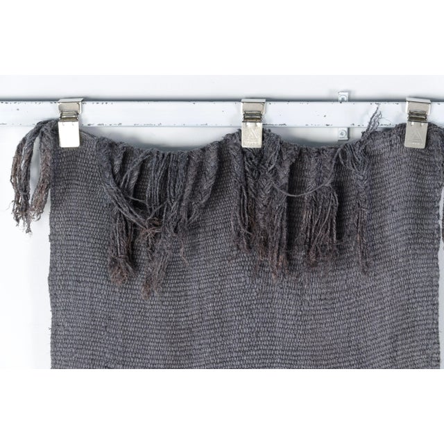 Vintage Anatolian Grey Hemp Runner Rug, 1960 For Sale - Image 9 of 10