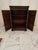 A very fine vintage original classic modern bar cart with double swing open doors and pull out drawer tray . Having superb...