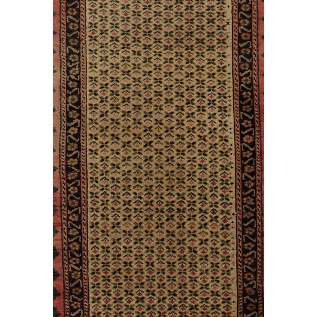 Antique Persian Runner Rug, Gold With All Over Floral Pattern - Rug & Kilim For Sale In New York - Image 6 of 8