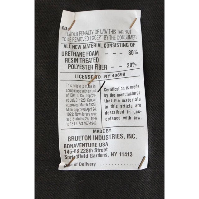 1980s-90s Brueton Gray Leather Arm Chairs - Set of 6 For Sale - Image 9 of 13