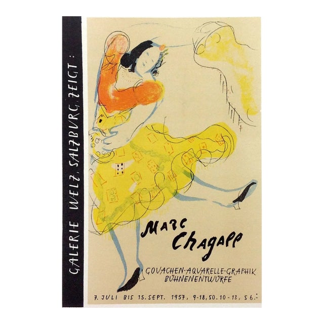 Chagall Lithograph 23 Galerie Weltz Art in Posters For Sale