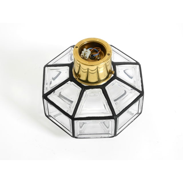 Model 2756 Octagon Ceiling Lamp in Glass from Limburg, 1970s For Sale - Image 17 of 18