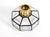 Model 2756 Octagon Ceiling Lamp in Glass from Limburg, 1970s For Sale - Image 17 of 18
