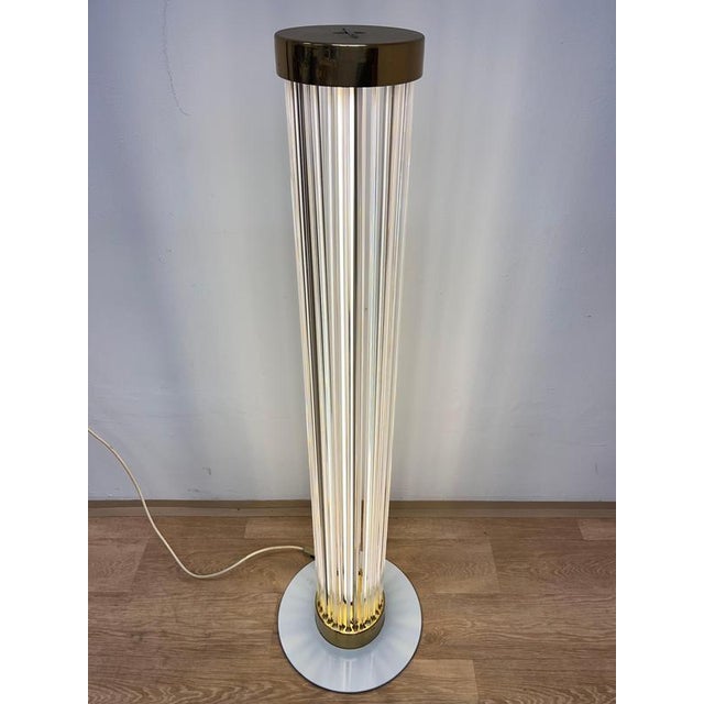 1960s Mid-Century Modern Glass Brass Floor Lamp by J. Bejvl, 1960 For Sale - Image 5 of 10