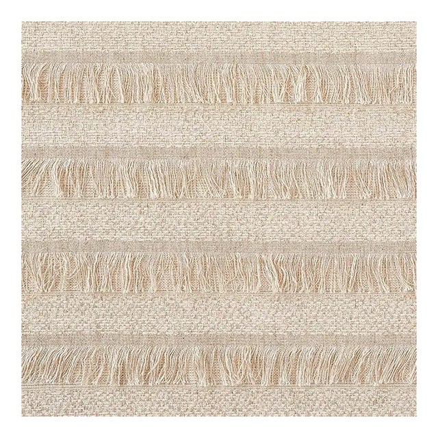 Schumacher Acadia Fabric in Greige For Sale