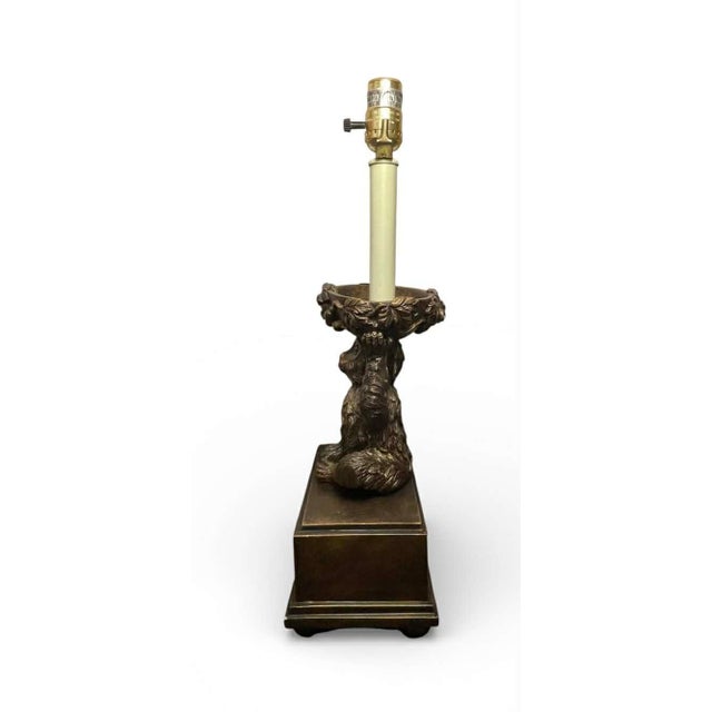 Vintage Monkey Lamp in the Style of Maitland Smith or Bombay For Sale - Image 12 of 14