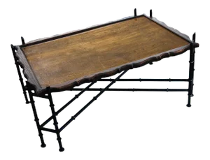Chinese Chippendale Faux Bamboo Cocktail Table