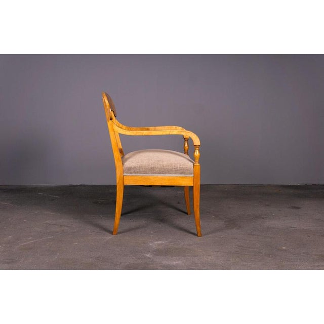 Wood Biedermeier Style Chairs, Early 20th Century, Set of 3 For Sale - Image 7 of 18