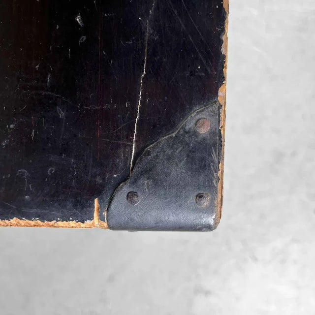 Black Antique Japanese Lacquer Travel Case For Sale - Image 8 of 11