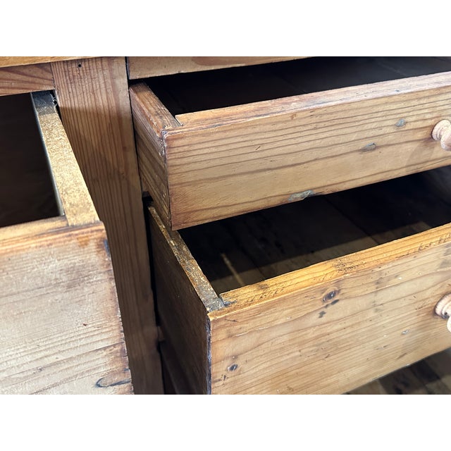 Vintage Workshop Cabinet with Drawers in Fir, 1950s For Sale - Image 10 of 18