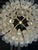 1970s 1970s Tiered Textured Murano Glass and Brass Chandelier For Sale - Image 5 of 9