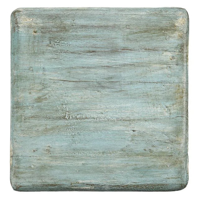 Vintage Patinated Wooden Stool For Sale - Image 5 of 7