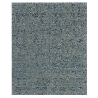 Contemporary S10 Tibetan Floral Design Rug by Doris Leslie Blau For Sale