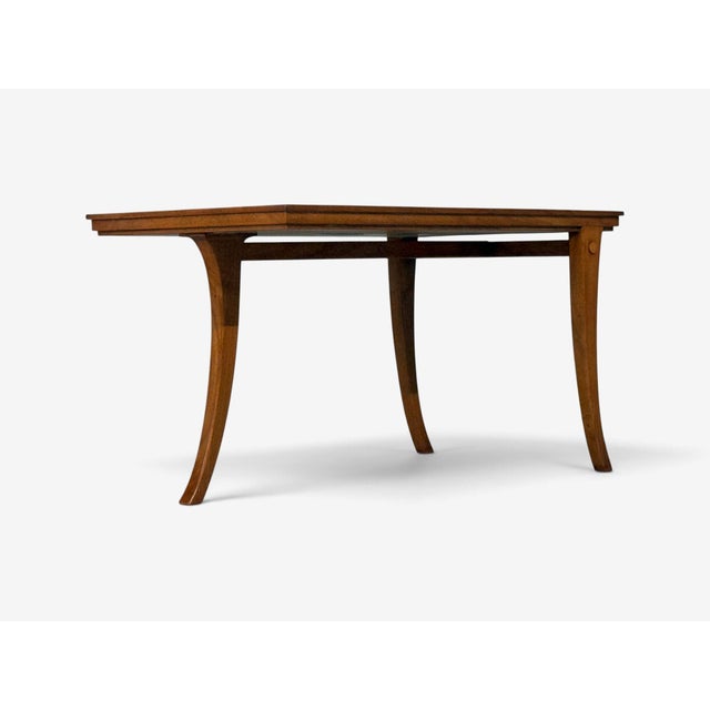 t.h. Robsjohn-Gibbings, Rare Trapeza End Table, Walnut, Greece, 1960s For Sale In New York - Image 6 of 12