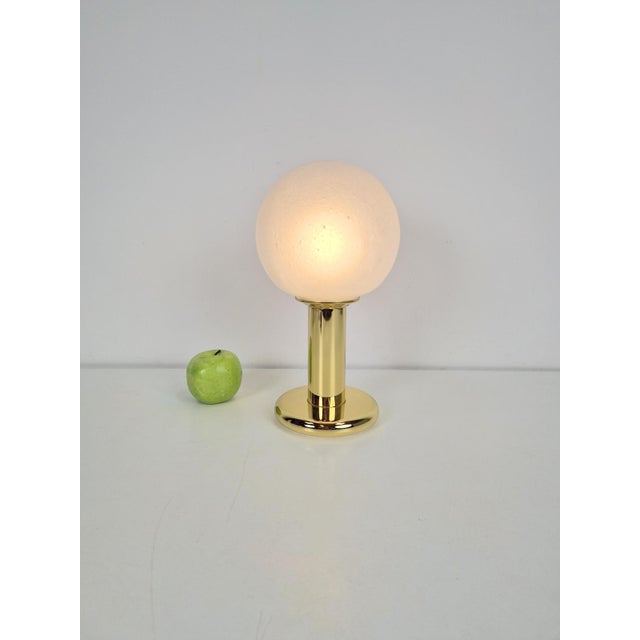 1960s Vintage Sphere Table Lamp in Brass by Targetti Sankey, Italy, 1960s For Sale - Image 5 of 10