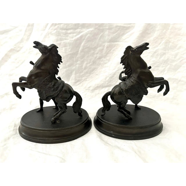 Vintage Spelter Horse Sculpture For Sale - Image 4 of 10