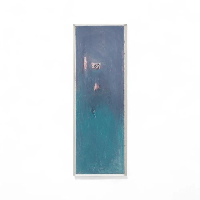 Oil on Paper, Purple series, 2020 37" x 14.5" x 1"