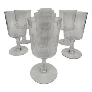 Large Antique Crystal Glasses from Baccarat, 1890s, Set of 8 For Sale