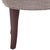 Vanity Stool in Stone & Cherry Mahogany For Sale - Image 4 of 6