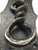Handmade Hammered Iron With Forged Twisted Door Knocker For Sale - Image 4 of 6