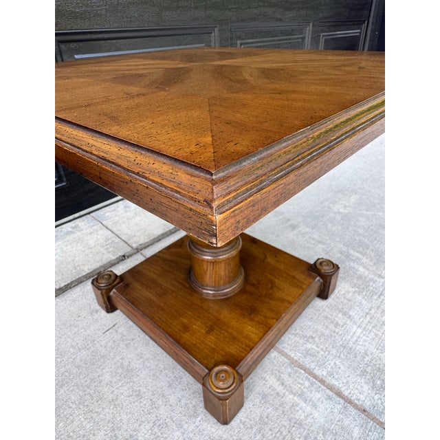 1968 Vintage Drexel Drexel Heritage Pedestal Bunching Table - Model 205-105 For Sale - Image 9 of 11
