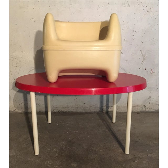 - Armchair model Zorro with low seat - Can also be used as a toy box for children - Produced by Meurop (Belgium), circa...