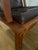 Thomas Moser Cherry Wood & Leather Lounge Chair With Ottoman For Sale - Image 9 of 12