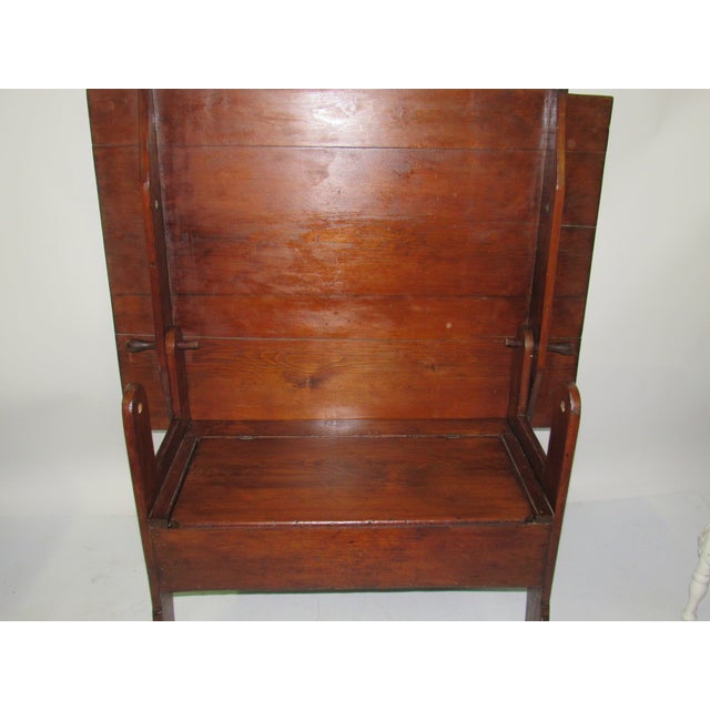 Antique Farmhouse Trestle Tilt Top Table Bench Chairish