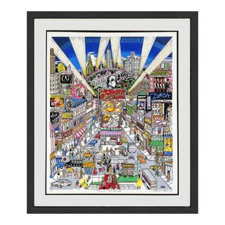 1990s Regards From Broadway (Framed, Signed 3d Mixed Media Serigraph) For Sale