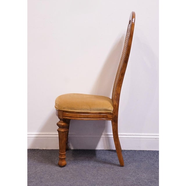 Late 20th Century Bernhardt Furniture Italian Neoclassical Tuscan Style Dining Side Chair 636-523 For Sale - Image 5 of 12